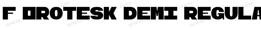 F Grotesk Demi Regular字体转换